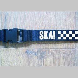 SKA!  textilná kľúčenka - šnúrka na krk ( kľúče ) materiál 100% polyester